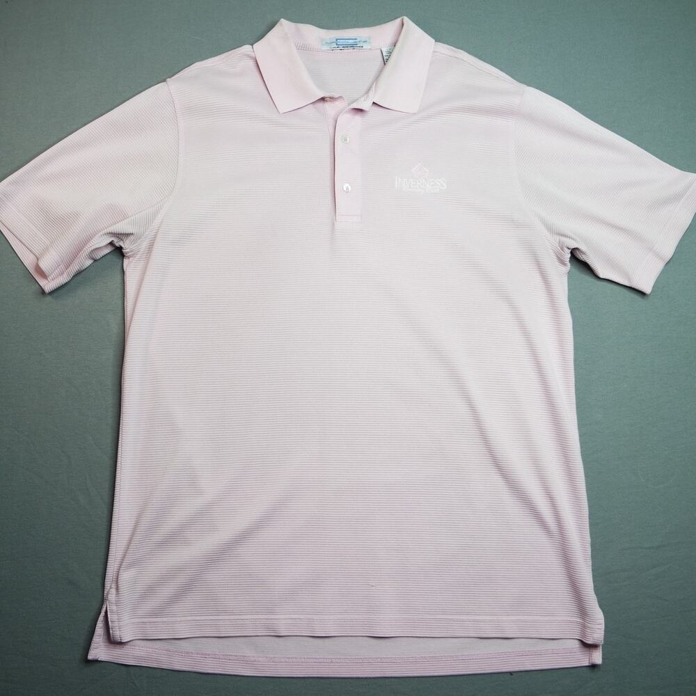 VTG Carnoustie Pink Inverness Golf Club Embroidered Men’s Polo Shirt Large